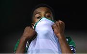 22 February 2020; Peter Adigun of Shamrock Rovers II following the SSE Airtricity League First Division match between Longford Town and Shamrock Rovers II at Bishopsgate in Longford. Photo by Stephen McCarthy/Sportsfile