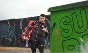 23 February 2020; Darren McCurry of Tyrone arrives prior to the Allianz Football League Division 1 Round 4 match between Galway and Tyrone at Tuam Stadium in Tuam, Galway.  Photo by David Fitzgerald/Sportsfile