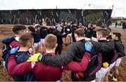 23 February 2020; Galway strength and conditioning coach Michael Comer addresses the players prior to the Allianz Football League Division 1 Round 4 match between Galway and Tyrone at Tuam Stadium in Tuam, Galway.  Photo by David Fitzgerald/Sportsfile