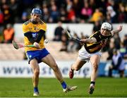 23 February 2020; John Conlon of Clare shoots past Conor Browne of Kilkenny to score a goal, in the eighth minute, during the Allianz Hurling League Division 1 Group B Round 4 match between Kilkenny and Clare at UPMC Nowlan Park in Kilkenny. Photo by Ray McManus/Sportsfile