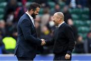 23 February 2020; Ireland head coach Andy Farrell and England head coach Eddie Jones shake hands prior to the Guinness Six Nations Rugby Championship match between England and Ireland at Twickenham Stadium in London, England. Photo by Ramsey Cardy/Sportsfile Photo by Ramsey Cardy/Sportsfile