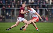 23 February 2020; Johnny Heaney of Galway in action against Brian Kennedy of Tyrone during the Allianz Football League Division 1 Round 4 match between Galway and Tyrone at Tuam Stadium in Tuam, Galway.  Photo by David Fitzgerald/Sportsfile