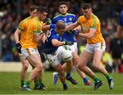 23 February 2020; Stephen O’Brien of Kerry in action against Donal Keogan and Bryan Menton of Meath during the Allianz Football League Division 1 Round 4 match between Kerry and Meath at Fitzgerald Stadium in Killarney, Kerry. Photo by Diarmuid Greene/Sportsfile