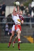 23 February 2020; Liam Rafferty of Tyrone in action against Gary O'Donnell of Galway during the Allianz Football League Division 1 Round 4 match between Galway and Tyrone at Tuam Stadium in Tuam, Galway.  Photo by David Fitzgerald/Sportsfile