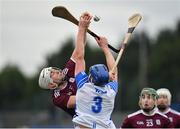 23 February 2020; Jason Flynn of Galway in action against Conor Prunty of Waterford during the Allianz Hurling League Division 1 Group A Round 4 match between Waterford and Galway at Walsh Park in Waterford. Photo by Seb Daly/Sportsfile