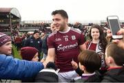 23 February 2020; Damien Comer of Galway is congratulated by supporters following the Allianz Football League Division 1 Round 4 match between Galway and Tyrone at Tuam Stadium in Tuam, Galway.  Photo by David Fitzgerald/Sportsfile