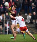 23 February 2020; Michael Daly of Galway in action against Liam Rafferty of Tyrone during the Allianz Football League Division 1 Round 4 match between Galway and Tyrone at Tuam Stadium in Tuam, Galway.  Photo by David Fitzgerald/Sportsfile