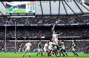 23 February 2020; Peter O'Mahony of Ireland and George Kruis of England contest a line-out during the Guinness Six Nations Rugby Championship match between England and Ireland at Twickenham Stadium in London, England. Photo by Ramsey Cardy/Sportsfile Photo by Ramsey Cardy/Sportsfile