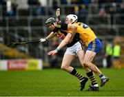 23 February 2020; Walter Walsh of Kilkenny is tackled by Eoin Quirke of Clare during the Allianz Hurling League Division 1 Group B Round 4 match between Kilkenny and Clare at UPMC Nowlan Park in Kilkenny. Photo by Ray McManus/Sportsfile