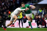 23 February 2020; Jacob Stockdale of Ireland is tackled by Jonny May of England during the Guinness Six Nations Rugby Championship match between England and Ireland at Twickenham Stadium in London, England. Photo by Ramsey Cardy/Sportsfile