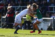 23 February 2020; Sarah McKenna of England in action against Aoife Doyle of Ireland during the Women's Six Nations Rugby Championship match between England and Ireland at Castle Park in Doncaster, England.  Photo by Simon Bellis/Sportsfile