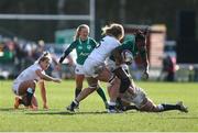 23 February 2020; Linda Djougang of Ireland in action during the Women's Six Nations Rugby Championship match between England and Ireland at Castle Park in Doncaster, England.  Photo by Simon Bellis/Sportsfile