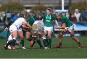 23 February 2020; Leah Lyons of Ireland in action during the Women's Six Nations Rugby Championship match between England and Ireland at Castle Park in Doncaster, England.  Photo by Simon Bellis/Sportsfile