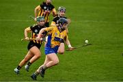 23 February 2020; Gretta Hickey of Clare races clear of Ciara O'Shea of Kilkenny during the Littlewoods Ireland Camogie League Division 1 match between Kilkenny and Clare at UPMC Nowlan Park in Kilkenny. Photo by Ray McManus/Sportsfile