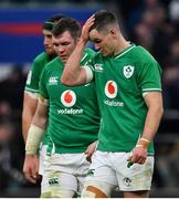 23 February 2020; Peter O'Mahony, left, and Jonathan Sexton of Ireland after the Guinness Six Nations Rugby Championship match between England and Ireland at Twickenham Stadium in London, England. Photo by Brendan Moran/Sportsfile