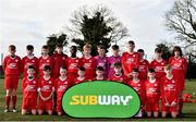 23 February 2020; Cork SL team prior to the U13 SFAI Subway Liam Miller Cup National Championship Final match between Cork SL and DDSL at Mullingar Athletic FC in Gainestown, Co. Westmeath. Photo by Eóin Noonan/Sportsfile