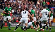 23 February 2020; Dave Kilcoyne of Ireland is tackled by George Kruis and Owen Farrell of England during the Guinness Six Nations Rugby Championship match between England and Ireland at Twickenham Stadium in London, England. Photo by Brendan Moran/Sportsfile