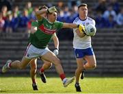 23 February 2020; Conor McCarthy of Monaghan in action against Oisin Mullin of Mayo during the Allianz Football League Division 1 Round 4 match between Monaghan and Mayo at St Tiernach's Park in Clones, Monaghan. Photo by Ben McShane/Sportsfile