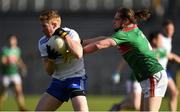 23 February 2020; Kieran Hughes of Monaghan in action against Padraig O'Hora of Mayo during the Allianz Football League Division 1 Round 4 match between Monaghan and Mayo at St Tiernach's Park in Clones, Monaghan. Photo by Oliver McVeigh/Sportsfile