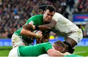 23 February 2020; James Ryan of Ireland is tackled by Maro Itoje of England during the Guinness Six Nations Rugby Championship match between England and Ireland at Twickenham Stadium in London, England. Photo by Brendan Moran/Sportsfile