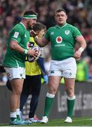 23 February 2020; Rob Herring, left, and Dave Kilcoyne of Ireland during the Guinness Six Nations Rugby Championship match between England and Ireland at Twickenham Stadium in London, England. Photo by Ramsey Cardy/Sportsfile
