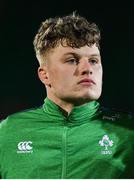 21 February 2020; Cian Prendergast of Ireland prior to the Six Nations U20 Rugby Championship match between England and Ireland at Franklin’s Gardens in Northampton, England. Photo by Brendan Moran/Sportsfile