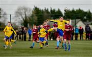 22 February 2020; Oscar Wrixon Todd of Clare SSL during the U13 SFAI Subway National Plate Final match between Clare SSL and Galway SL at Mullingar Athletic FC in Gainestown, Co. Westmeath. Photo by Seb Daly/Sportsfile