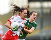 23 February 2020; Niamh Hughes of Tyrone in action against Ciara Murphy of Kerry during the Lidl Ladies National Football League Division 2 Round 4 match between Kerry and Tyrone at Fitzgerald Stadium in Killarney, Kerry. Photo by Diarmuid Greene/Sportsfile
