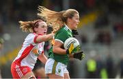 23 February 2020; Andrea Murphy of Kerry in action against Tori McLaughlin of Tyrone during the Lidl Ladies National Football League Division 2 Round 4 match between Kerry and Tyrone at Fitzgerald Stadium in Killarney, Kerry. Photo by Diarmuid Greene/Sportsfile