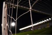 24 February 2020; A detailed view of goal netting in Dalymount Park prior to the SSE Airtricity League Premier Division match between Bohemians and Sligo Rovers at Dalymount Park in Dublin. Photo by Eóin Noonan/Sportsfile