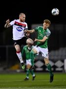 24 February 2020; Chris Shields of Dundalk in action against Alec Byrne of Cork City during the SSE Airtricity League Premier Division match between Dundalk and Cork City at Oriel Park in Dundalk, Louth. Photo by Seb Daly/Sportsfile