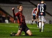 24 February 2020; Kris Twardek of Bohemians celebrates after scoring his side's second goal of the game during the SSE Airtricity League Premier Division match between Bohemians and Sligo Rovers at Dalymount Park in Dublin. Photo by Eóin Noonan/Sportsfile