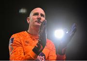 24 February 2020; Gary Rogers of Dundalk following the SSE Airtricity League Premier Division match between Dundalk and Cork City at Oriel Park in Dundalk, Louth. Photo by Ben McShane/Sportsfile
