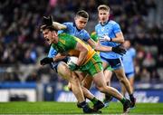 22 February 2020; Hugh McFadden of Donegal in action against Brian Fenton of Dublin during the Allianz Football League Division 1 Round 4 match between Dublin and Donegal at Croke Park in Dublin. Photo by Eóin Noonan/Sportsfile