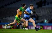 22 February 2020; Seán Bugler of Dublin in action against Eoghan Bán Gallagher of Donegal during the Allianz Football League Division 1 Round 4 match between Dublin and Donegal at Croke Park in Dublin. Photo by Sam Barnes/Sportsfile