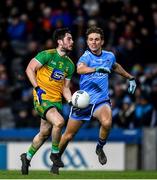 22 February 2020; Ryan McHugh of Donegal in action against Michael Fitzsimons of Dublin during the Allianz Football League Division 1 Round 4 match between Dublin and Donegal at Croke Park in Dublin. Photo by Sam Barnes/Sportsfile