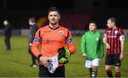 22 February 2020; Lee Steacy of Longford Town following the SSE Airtricity League First Division match between Longford Town and Shamrock Rovers II at Bishopsgate in Longford. Photo by Stephen McCarthy/Sportsfile