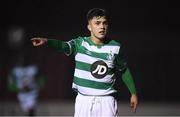22 February 2020; Sean Brennan of Shamrock Rovers II during the SSE Airtricity League First Division match between Longford Town and Shamrock Rovers II at Bishopsgate in Longford. Photo by Stephen McCarthy/Sportsfile