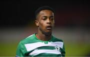 22 February 2020; Peter Adigun of Shamrock Rovers II following the SSE Airtricity League First Division match between Longford Town and Shamrock Rovers II at Bishopsgate in Longford. Photo by Stephen McCarthy/Sportsfile