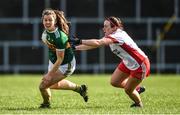23 February 2020; Anna Galvin of Kerry in action against Tori McLaughlin of Tyrone during the Lidl Ladies National Football League Division 2 Round 4 match between Kerry and Tyrone at Fitzgerald Stadium in Killarney, Kerry. Photo by Diarmuid Greene/Sportsfile