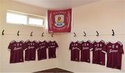 23 February 2020; A view of Galway jerseys hanging in the dressing room prior to their Allianz Hurling League Division 1 Group A Round 4 match against Waterford at Walsh Park in Waterford. Photo by Seb Daly/Sportsfile