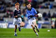 22 February 2020; Action from the cumman Na mbunscoil games at half time during the Allianz Football League Division 1 Round 4 match between Dublin and Donegal at Croke Park in Dublin. Photo by Eóin Noonan/Sportsfile