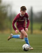 22 February 2020; Eoin Hannon of Galway SL during the U13 SFAI Subway National Plate Final match between Clare SSL and Galway SL at Mullingar Athletic FC in Gainestown, Co. Westmeath. Photo by Seb Daly/Sportsfile