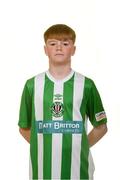 23 February 2020; Jack Nolan during a Bray Wanderers U13 Squad Portrait session at the Carlisle Grounds in Bray, Co. Wicklow. Photo by Harry Murphy/Sportsfile