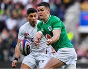 23 February 2020; Jonathan Sexton of Ireland in action against Ben Youngs of England during the Guinness Six Nations Rugby Championship match between England and Ireland at Twickenham Stadium in London, England. Photo by Brendan Moran/Sportsfile