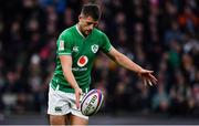 23 February 2020; Ross Byrne of Ireland during the Guinness Six Nations Rugby Championship match between England and Ireland at Twickenham Stadium in London, England. Photo by Brendan Moran/Sportsfile