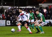 24 February 2020; Patrick Hoban of Dundalk in action against Joe Redmond of Cork City during the SSE Airtricity League Premier Division match between Dundalk and Cork City at Oriel Park in Dundalk, Louth. Photo by Seb Daly/Sportsfile