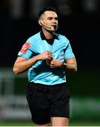21 February 2020; Referee Robert Hennessy during the SSE Airtricity League Premier Division match between Derry City and Finn Harps at Ryan McBride Brandywell Stadium in Derry. Photo by Oliver McVeigh/Sportsfile