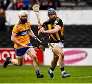 23 February 2020; Ger Aylward of Kilkenny shoots goalwards despite pressure from Liam Corry of Clare during the Allianz Hurling League Division 1 Group B Round 4 match between Kilkenny and Clare at UPMC Nowlan Park in Kilkenny. Photo by Ray McManus/Sportsfile