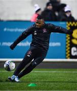 24 February 2020; Lido Lotefa of Dundalk ahead of the SSE Airtricity League Premier Division match between Dundalk and Cork City at Oriel Park in Dundalk, Louth. Photo by Ben McShane/Sportsfile